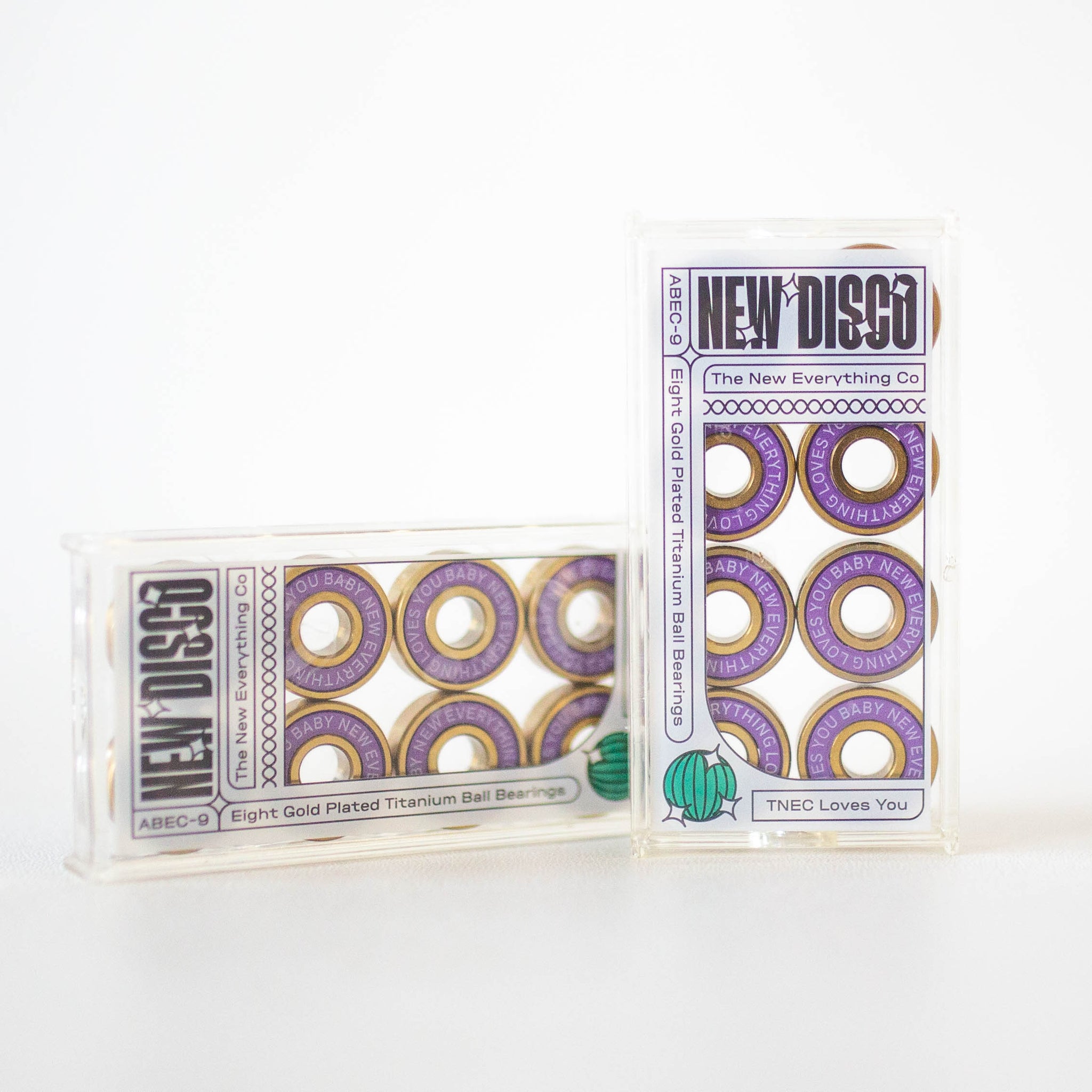 New Disco ABEC 9 Gold Plated Titanium Bearings (16 Pack)